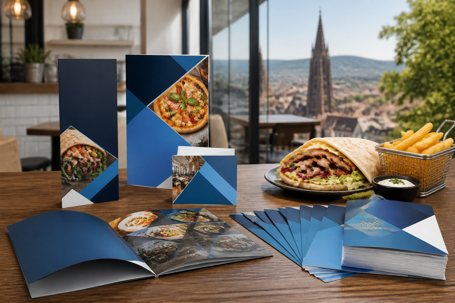 Imbiss-Flyer und Speisekarten drucken lassen in Freiburg