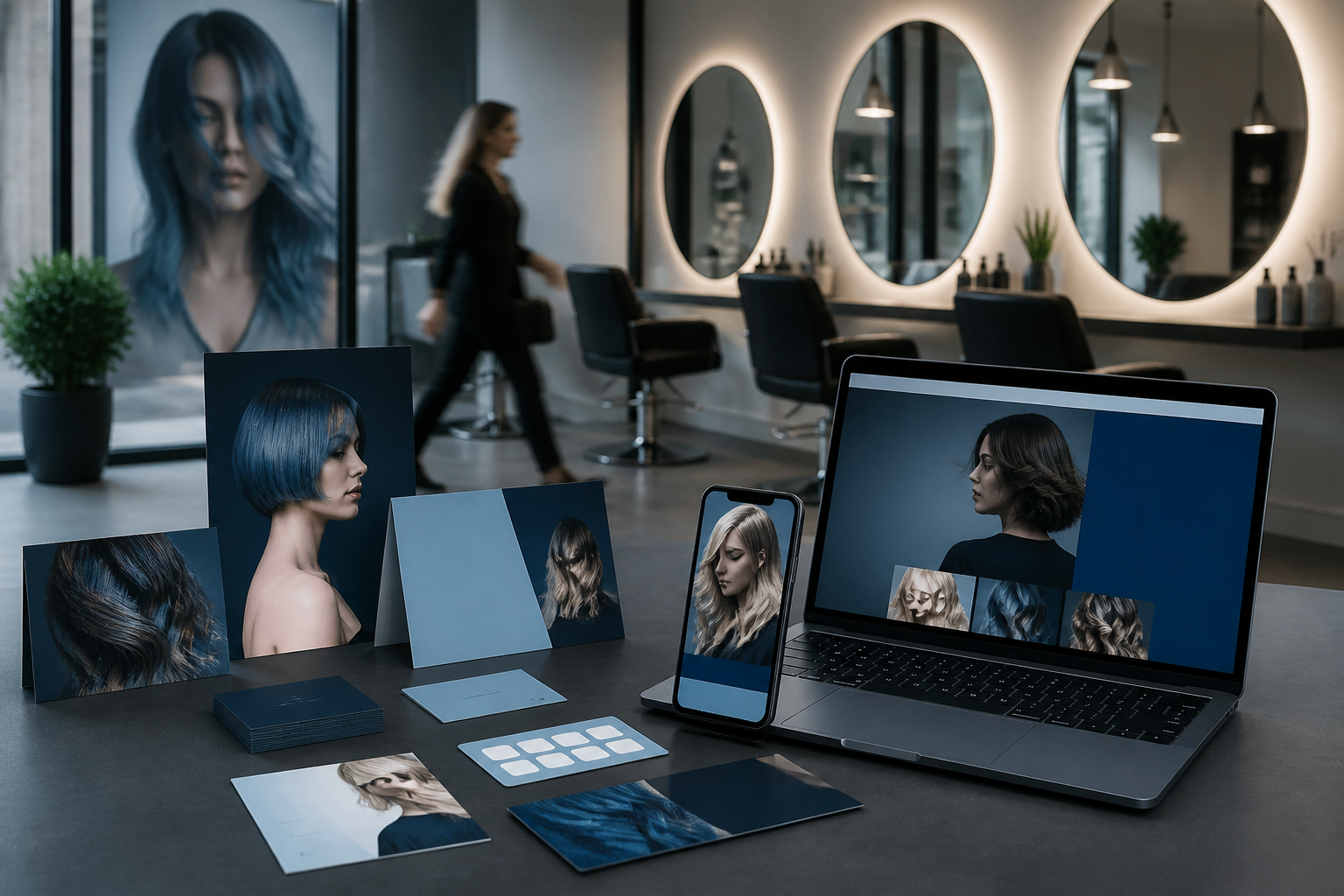 Friseursalon-Werbung mit System: Der einheitliche Auftritt über alle Medien