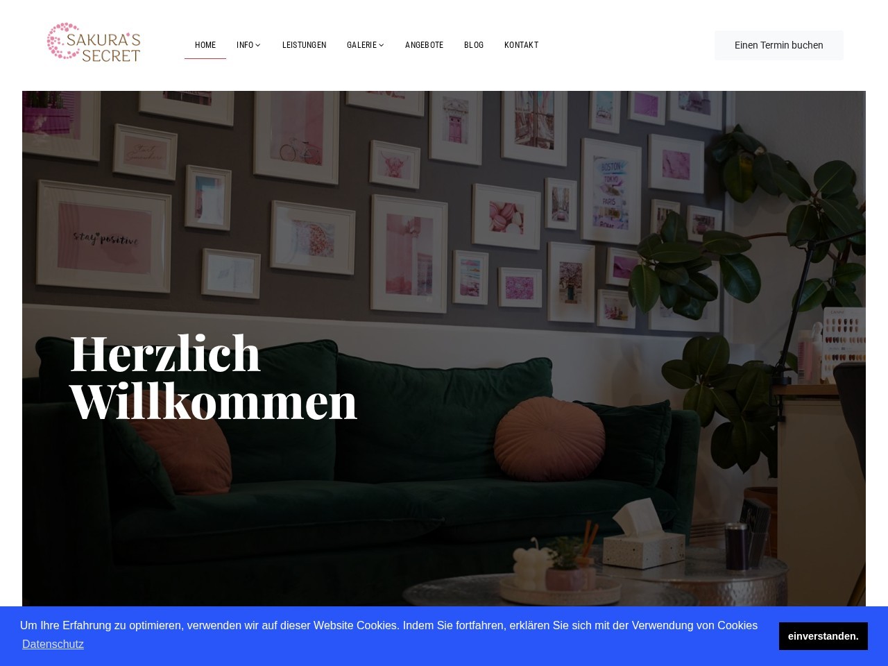 Webdesign-Referenz: SAKURA´S SECRET - Professionelles Waxing & Laser in Freiburg