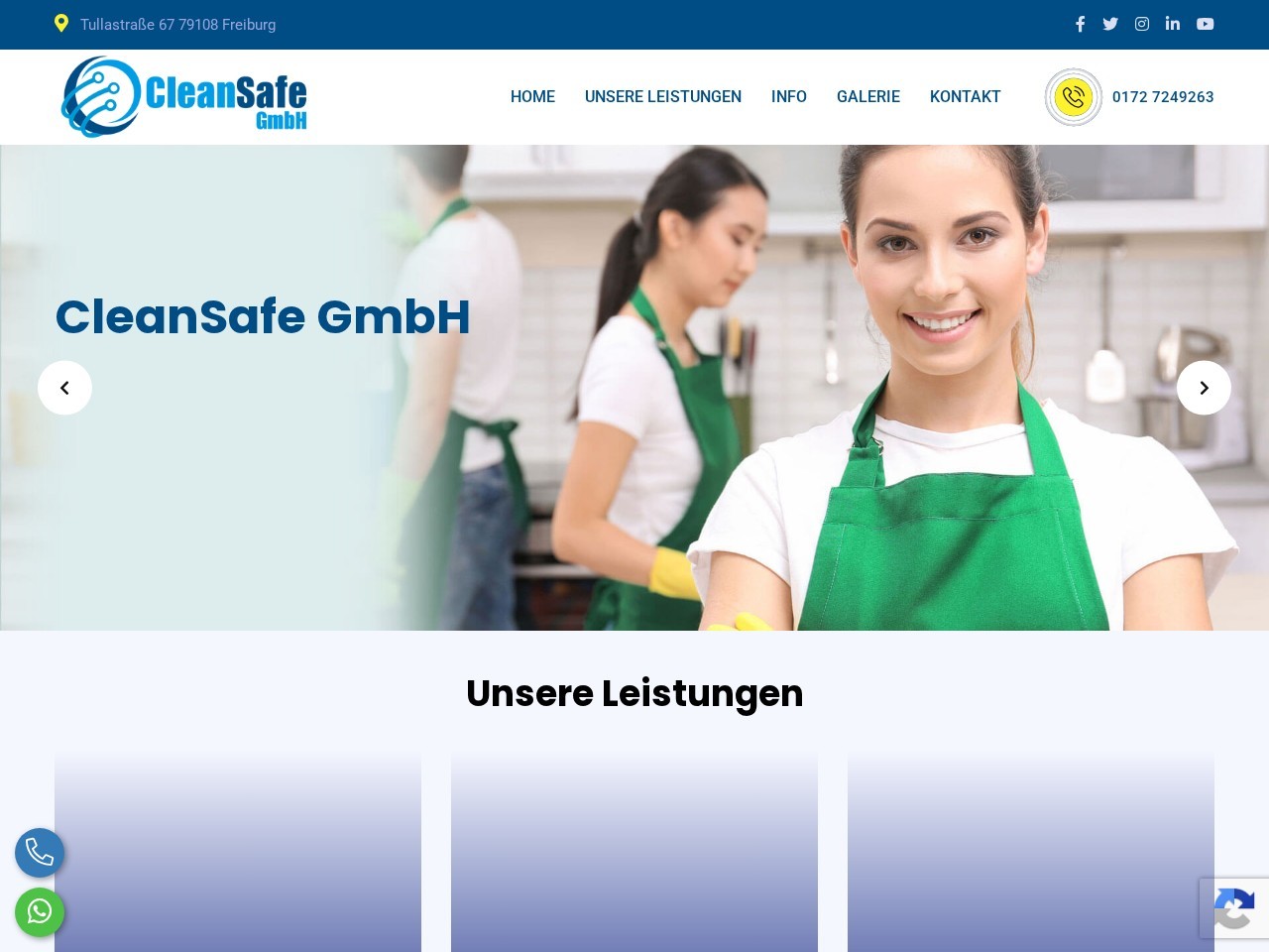 Webdesign-Referenz: CleanSafe GmbH