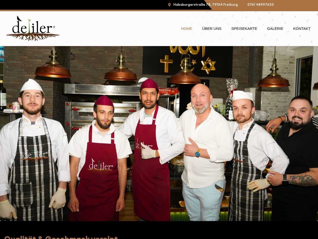 Webdesign-Referenz: Deliler Restaurant steht für echte, hausgemachte türkische Spezialitäten – Pide, Lahmacun, Pizza und vieles mehr…