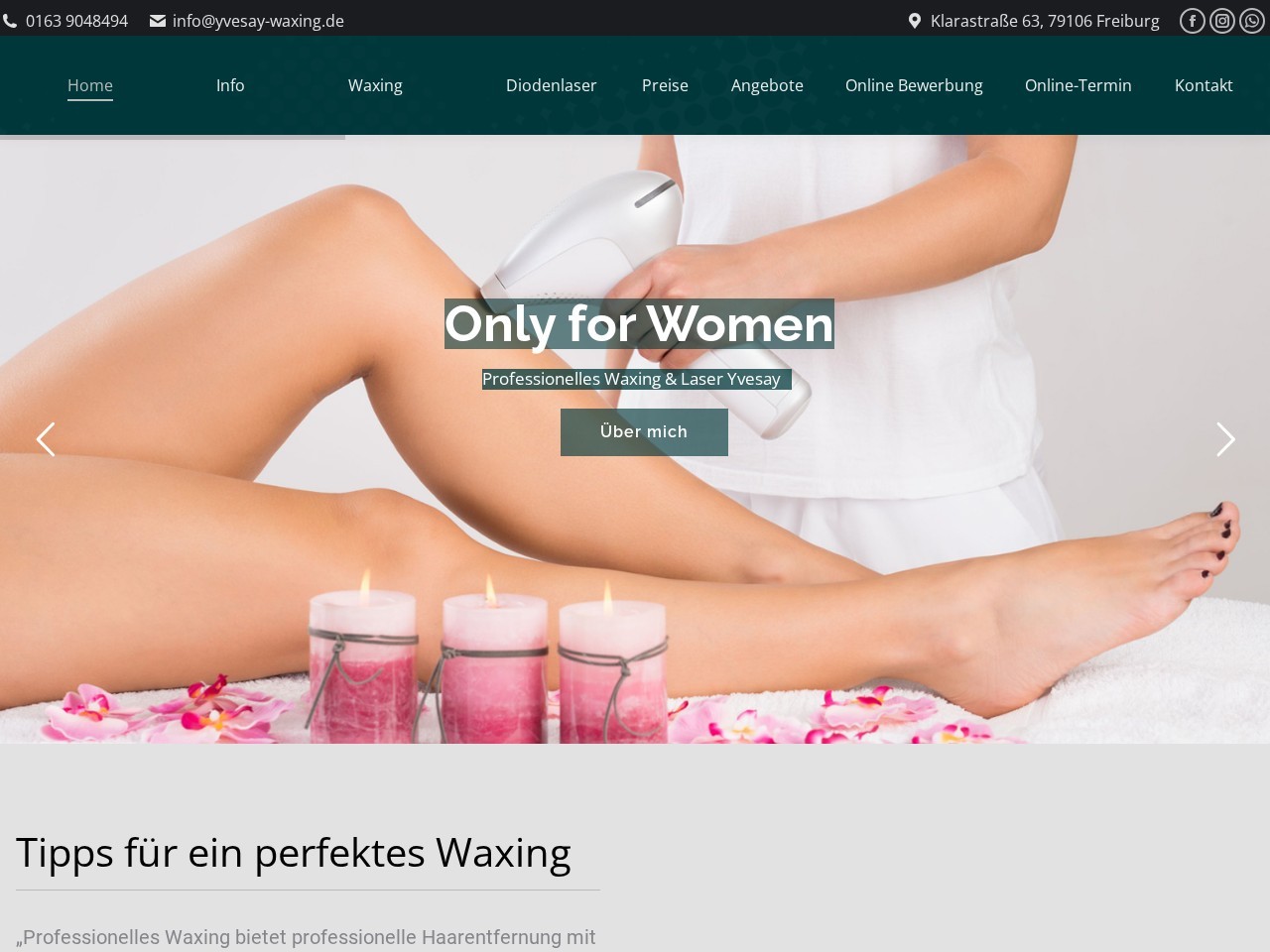 Webdesign-Referenz: Home